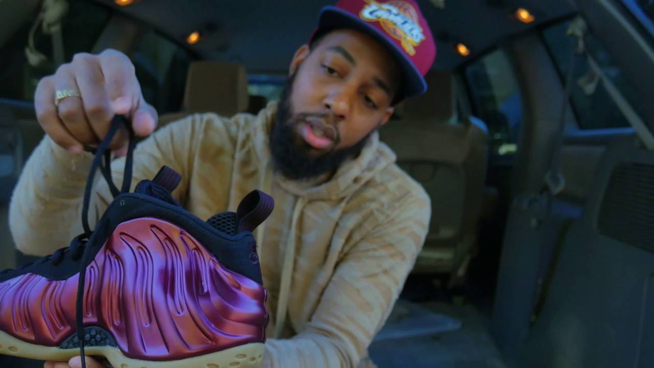 nike foamposite maroon