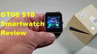 Review of the GT08, an $18 smartwatch from China