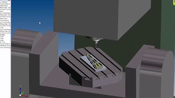 SURFCAM 2016 - MACHINE SIMULATION - SAMPLE1 -  5 AXIS SIMULTANEOUS MILLING