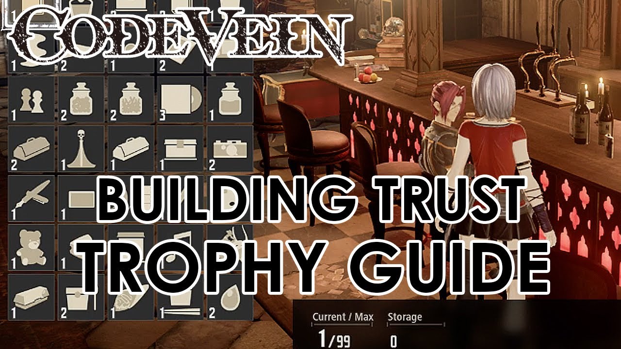 Code Vein Trophy Guide & Road Map