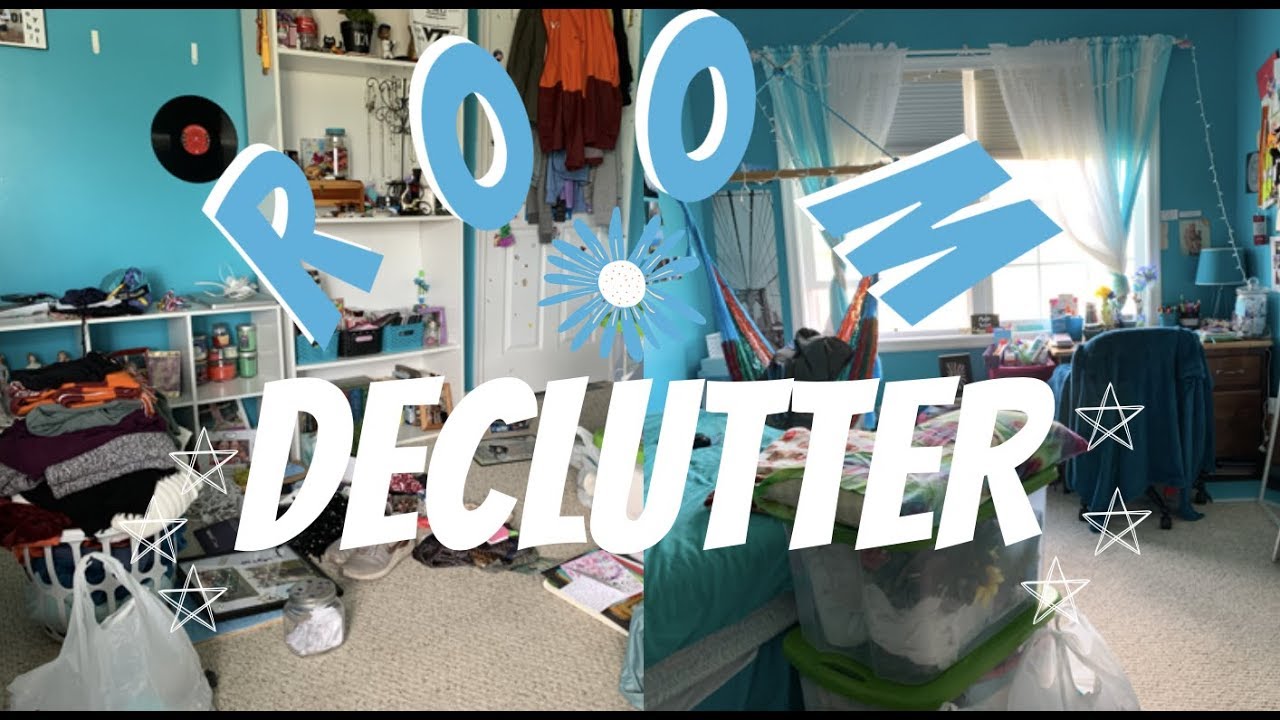 decluttering and organizing my room || part 1 - YouTube