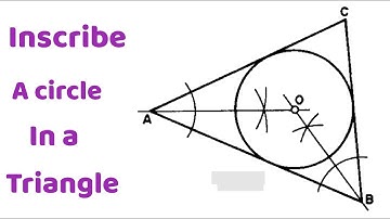 HOW TO INSCRIBE A CIRCLE IN A TRIANGLE || GEOMETRICAL CONSTRUCTION || ENGINEERING DRAWING