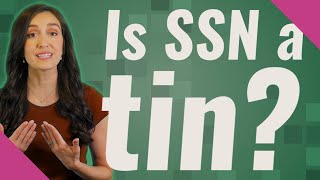 Is SSN a tin?