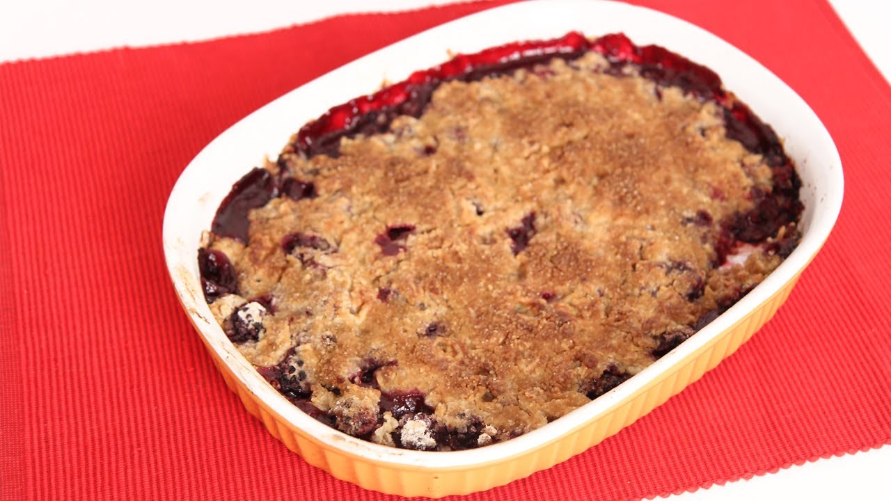 Blackberry Crumble Recipe - Laura Vitale - Laura in the Kitchen Episode 616