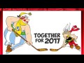 Astérix et Obélix - les mascottes du Championnat du Monde de Hockey sur glace 2017 de l'IIHF