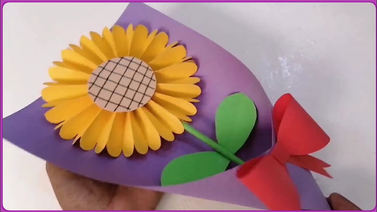 Cómo hacer un ramo de flores de papel ¡Fácil! - Manualidades Play