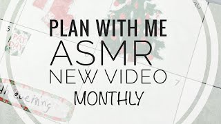 ASMR Monthly Plan With Me | 1st Day of Christmas | soft sounds paper noises tingles screenshot 5