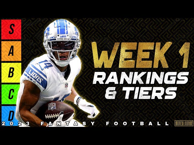 2023 Fantasy Football - Week 1 Wide Receiver Rankings 