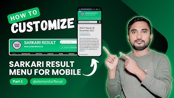 Sarkari Result Mobile Header Design with Elementor Pro : Part-2 | Full Tutorial (Hindi)