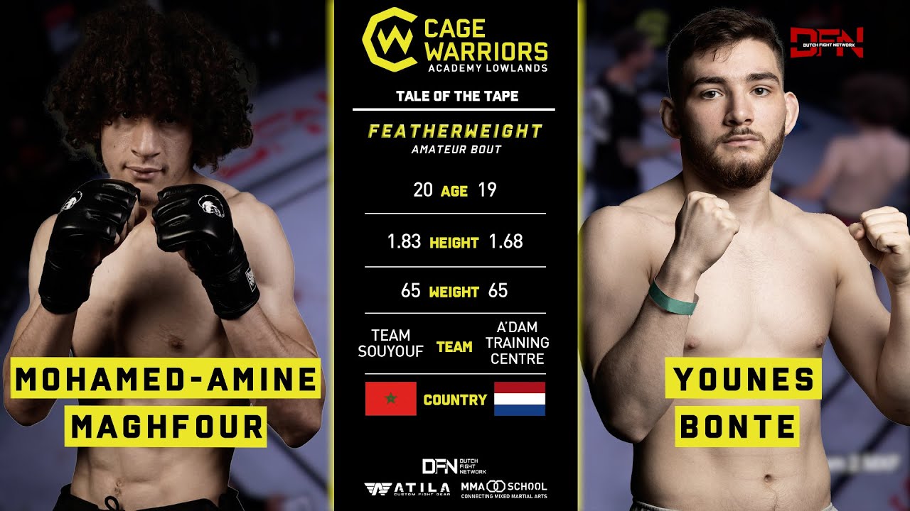 Fight 19: Mohamed Amine Maghfour vs Younes Bonte | Cage Warriors Academy Lowlands 1