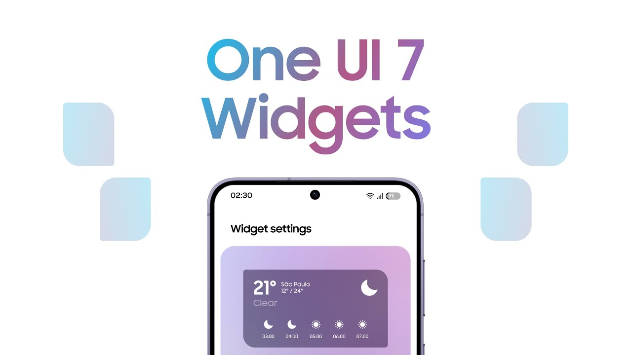 One UI 7 | Widgets - YouTube
