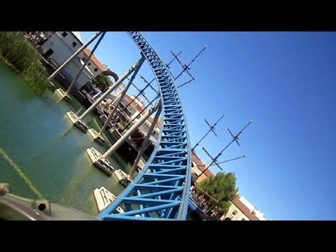 Furius Baco front seat on-ride HD POV PortAventura Park