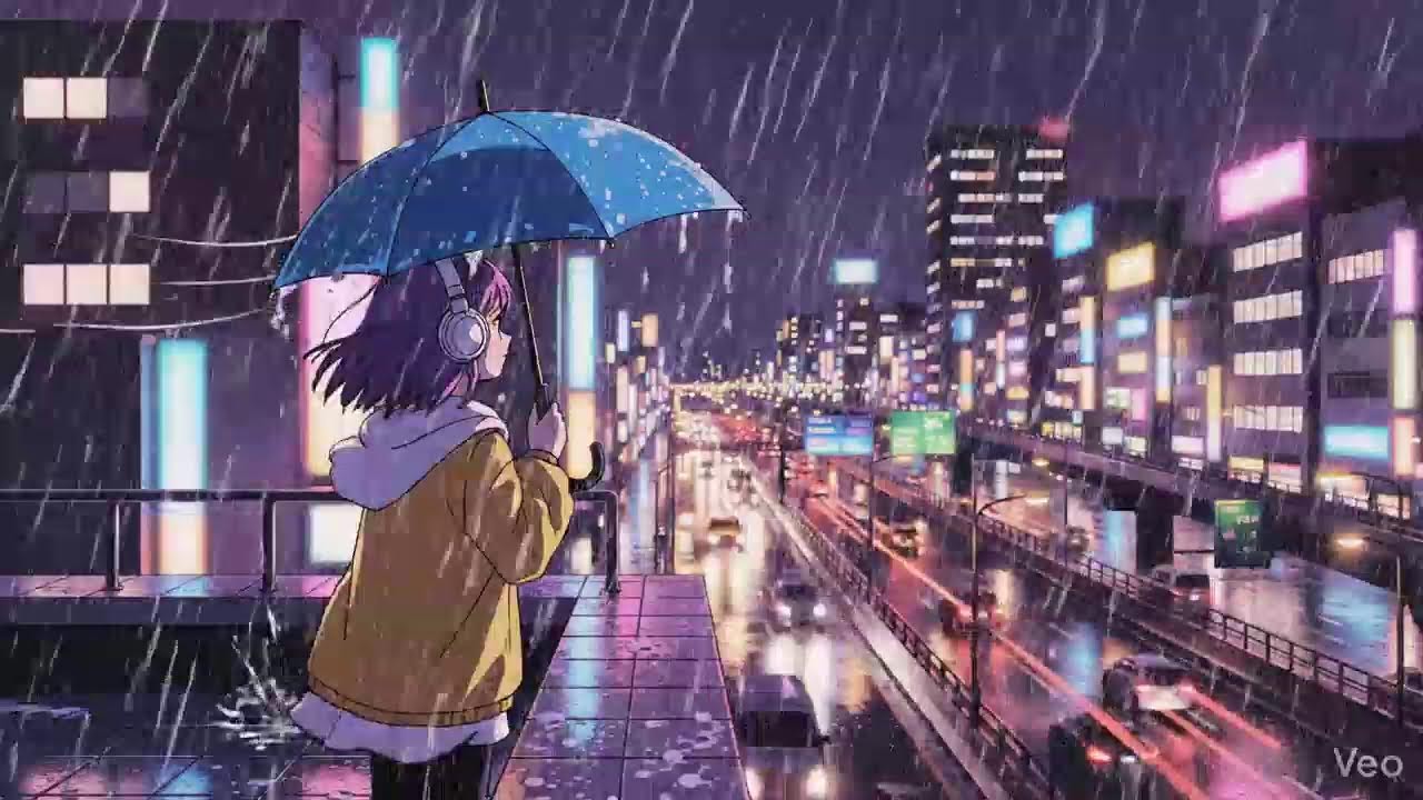 Soft Rain at Night 🌧️ Japanese City Lofi Beats