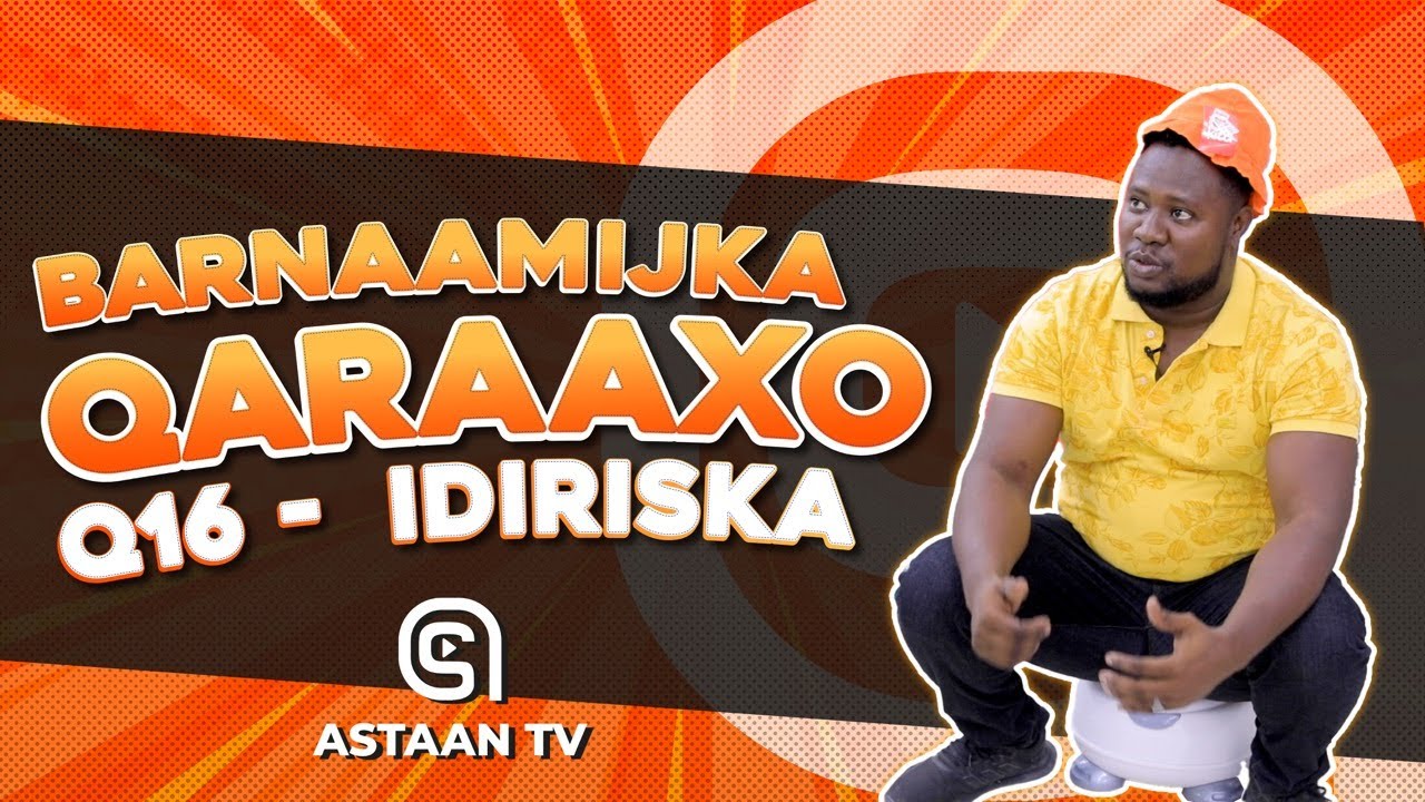 Barnaamijka qaraaxo waxaa marti ku ah youtuber-ka Idiriska iitaabo @idiriskaiitaabo9239