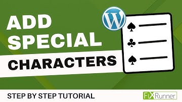How To Add Special Characters In WordPress Posts