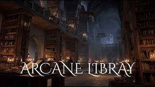 The Arcane Library | Wizard Ambience with Magic | Fantasy Music for Study, Sleep & Meditation