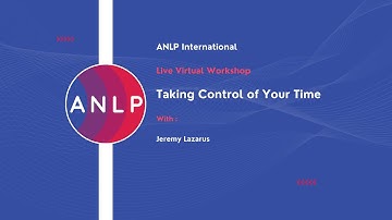 Taking Control of your Time, presented by Jeremy Lazarus