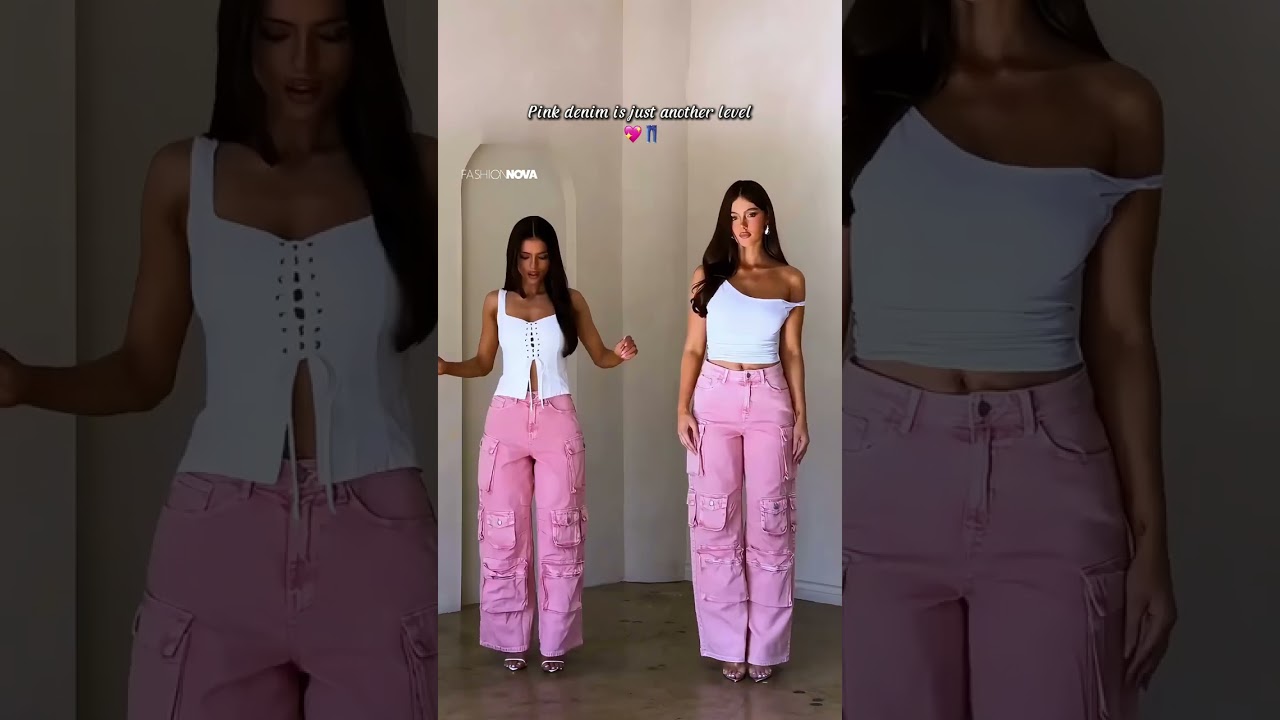 Would you match this pink denim look with your bff? 💕