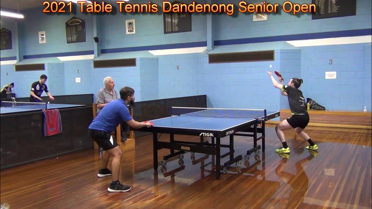 2021 Table Tennis Dandenong Senior Open Sanish Ambekar vs Luke