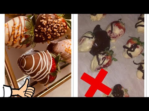 Video: Hoe Maak Je Chocolademanden Met Aardbeien En Room