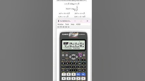 Thủ thuật CASIO: Cho a,b là các số thực dương thỏa mãn a≠1, a≠√b log_a⁡b=√3 Tính P=log_(√b/a)⁡√(b/a)