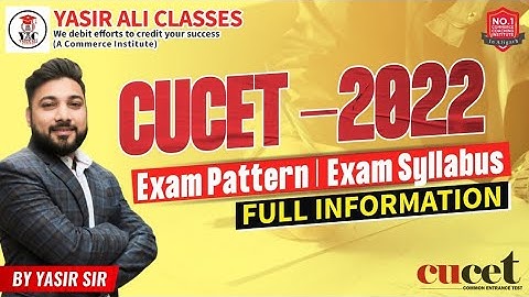 CUCET syllabus 2022 | CUCET  syllabus 2022 for UG | CUCET syllabus 2022 for pg | AMU | JMI | BHU