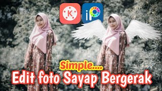 Edit Foto Sayap Bergerak dengan mudah di Android || Kinemaster    IbisPaint