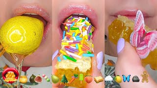 ASMR Satisfying Emoji Food Challenge Eating Chocolate Mochie