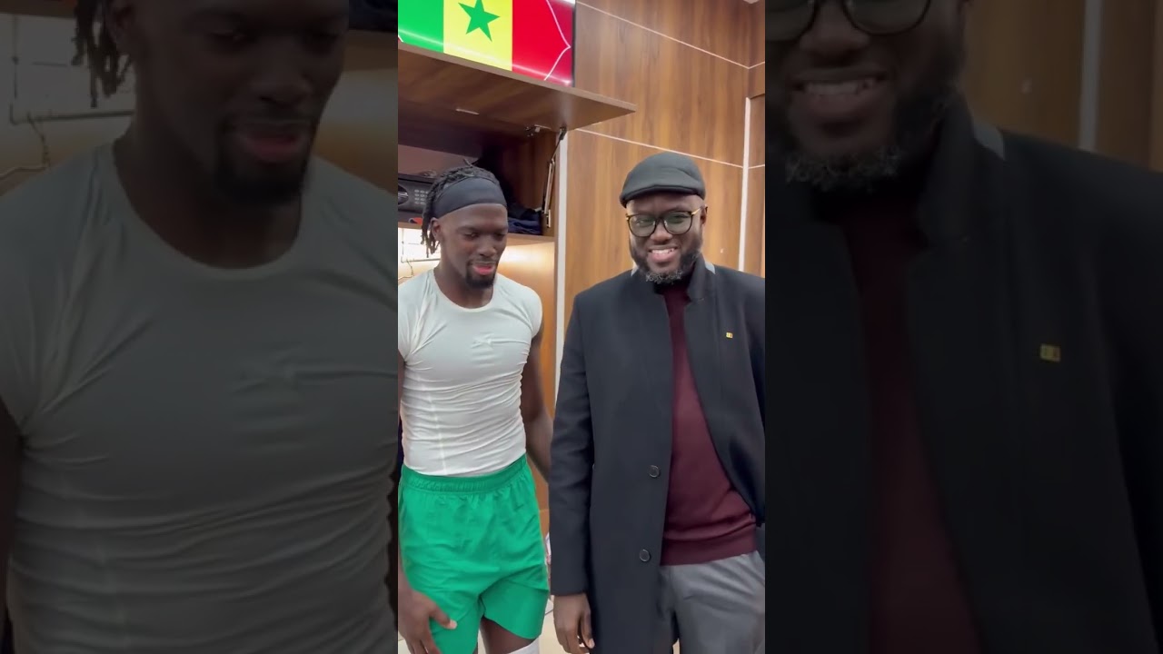 El Malick Ndiaye (Président de l'Assemblée nationale) a rendu visite aux lions🇸🇳🦁 après le match.