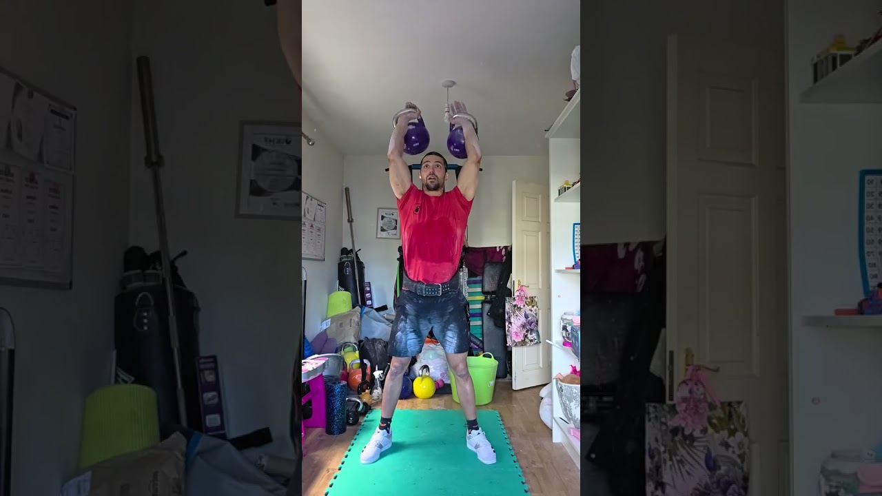 5-min Jerk; 2x20kg Kettlebells; 74 Reps