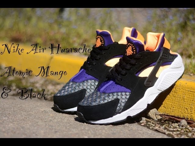 Nike Air Huarache *Black Atomic Mango 