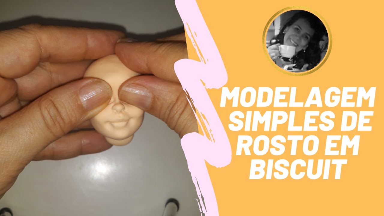 Modelagem simples de rosto em biscuit