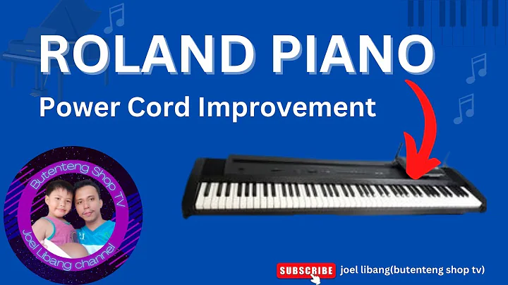 Roland piano power cord improvement, Hindi na kailangan Ng adaptor, DIY power cord rewiring...