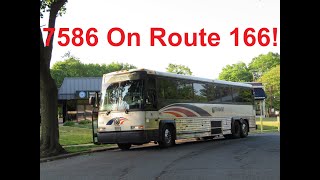 NeoplanDude | NJ Transit 2001 MCI D4000 #7586 On Route 166, To New York!