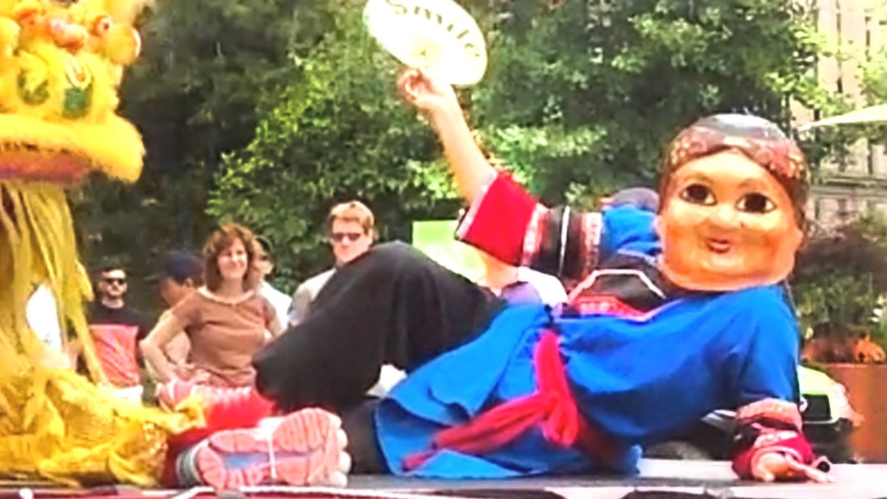 2016 Lion Dance Kids Performance (Múa Lân)  - Boston Main Street Community Stage Chinatown Gund Kwok