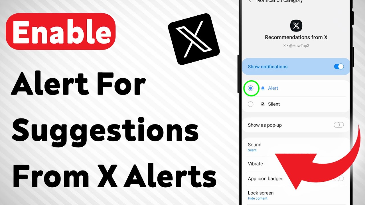How To Enable Alert For Recommendations From X Notifications On X App ...