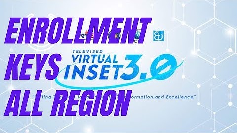 ENROLLMENT KEYS ALL REGIONS VINSET 3.0