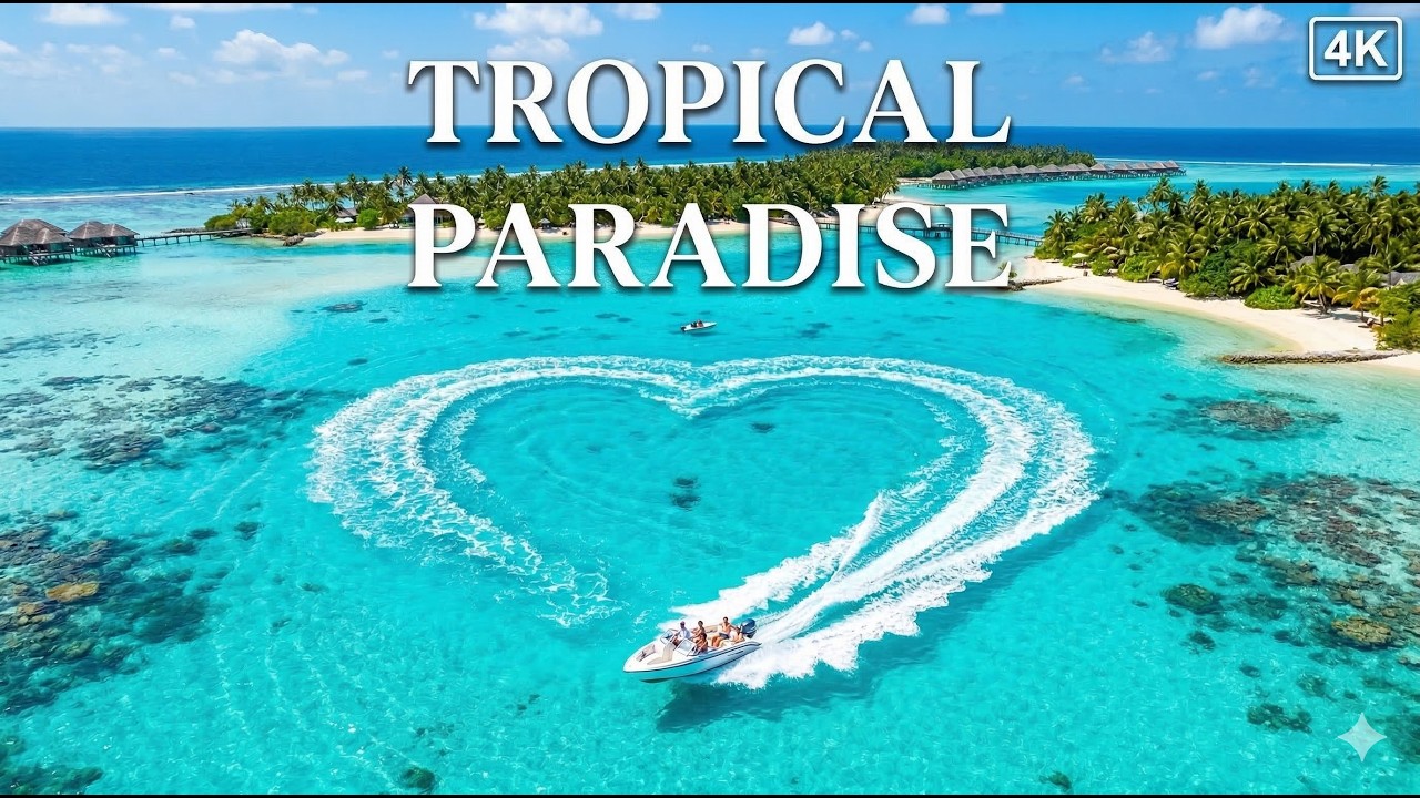 Tropical Paradise 4K 🌴 Deep House Chill Mix | Relax, Study & Focus Music (No Ads)