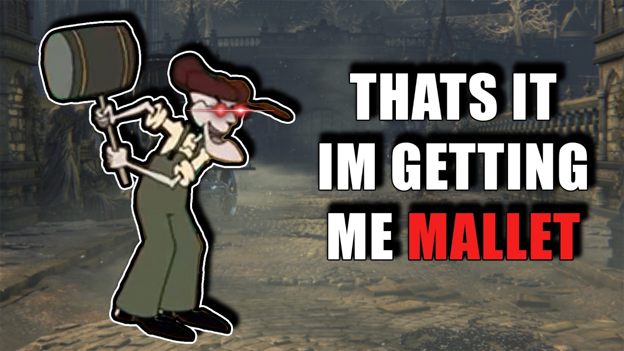 Bloodborne, but I only level STRENGTH! (also BIG HAMMER)