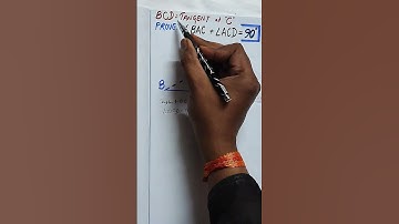 🦕Prove 📐BAC +📐ACD=90° if BCD is Tangent to Circle at C.