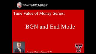 Time Value of Money - Begin and End Mode Net Worth