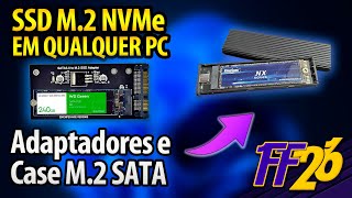 🌟 Colocando SSD M.2 em QUALQUER NOTEBOOK 💻 Adaptadores M.2 para SATA