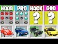 Minecraft Battle: SUPER CAR CRAFTING CHALLENGE! NOOB vs PRO vs HACKER vs GOD in Minecraft Animation