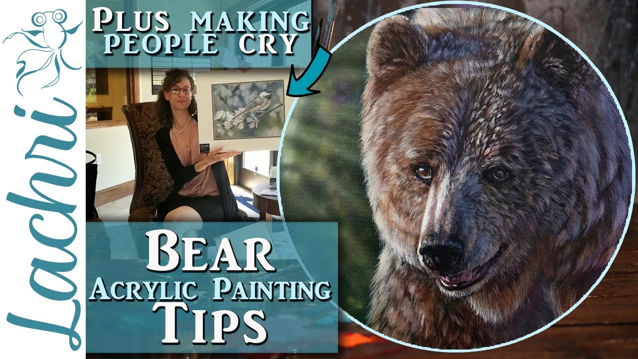 Bear in Acrylics Tips for realistic Fur Lachri YouTube