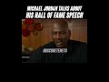 Michael Jordan talks about his Hall Of Fame speech #shorts #michaeljordan #nba #nbaedits