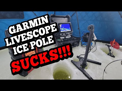 Garmin LIVESCOPE Ice Pole SUCKS! (SUMMIT ICE POLE COMPARISSON