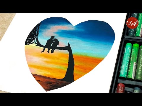 How To Draw A Valentine with Oil Pastels 💕 | ARTRAVEL