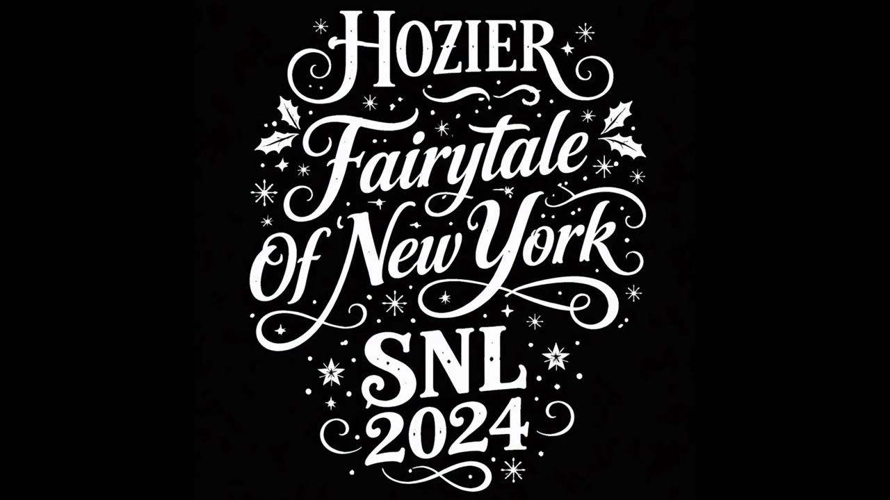 Hozier ~ Fairytale Of New York ~ Full Song (Audio Only) ~ SNL 2024