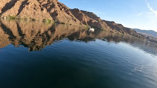 Willow Beach Arizona in the Blue Sky Boatworks 360 Angler. The Eagle got the fish, I did not.