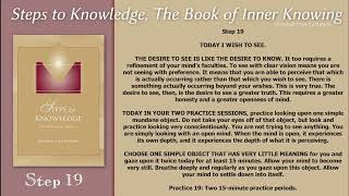 21  Steps to Knowledge, the Book of Inner Knowing Step 19